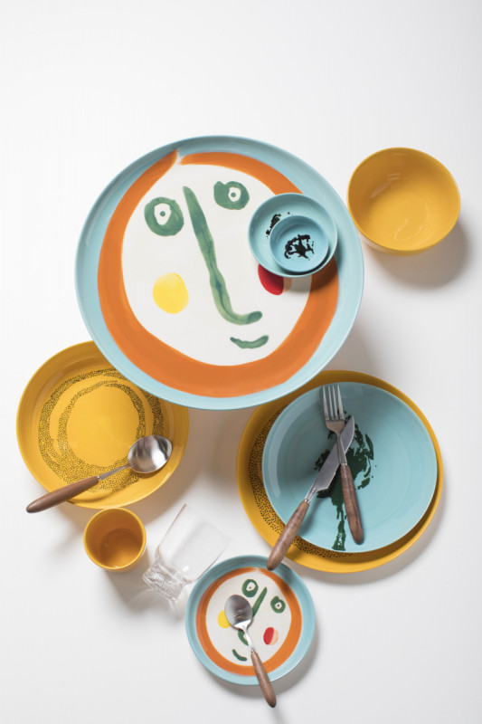Plat rond sunny yellow grès émaillé Ø 11,5 cm Feast By Ottolenghi Serax