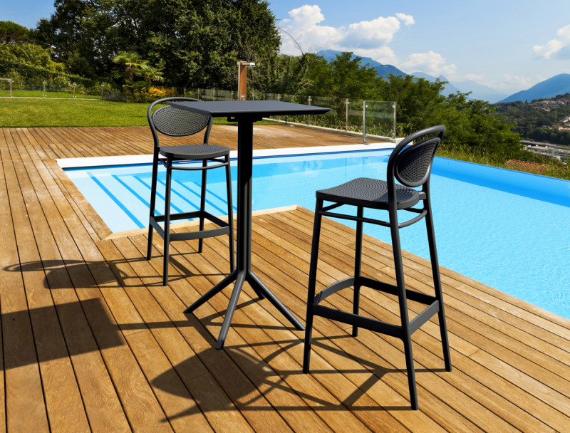 Tabouret de bar noir 106x45x52 cm Marcel Flexmob