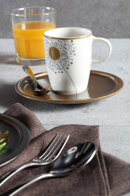 Tasse à expresso blanc porcelaine 9 cl Ø 5,8 cm Rakstone Ease Décor Spring Rak