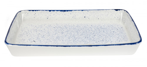 Plat GN1/1 porcelaine vitrifiée Hints Indigo 53x32,5x6,2 cm 6 L Stonecast Hints Churchill