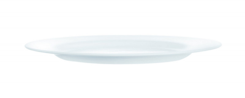 Assiette plate rond blanc verre Ø 25,5 cm Intensity White Arcoroc