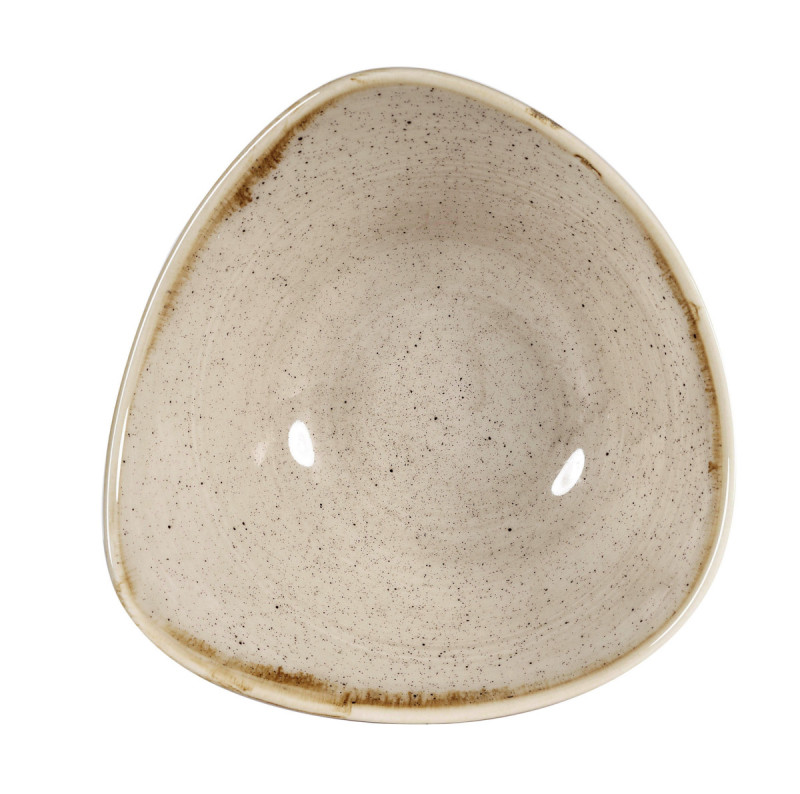Bol triangulaire Nutmeg Cream porcelaine 18,5 cm Stonecast Churchill