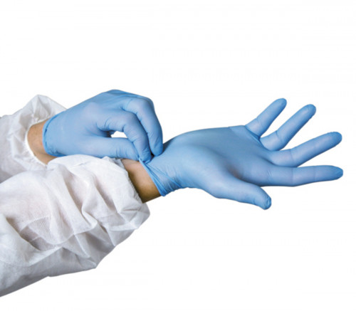 Gants nitrile bleu S (100 pièces)