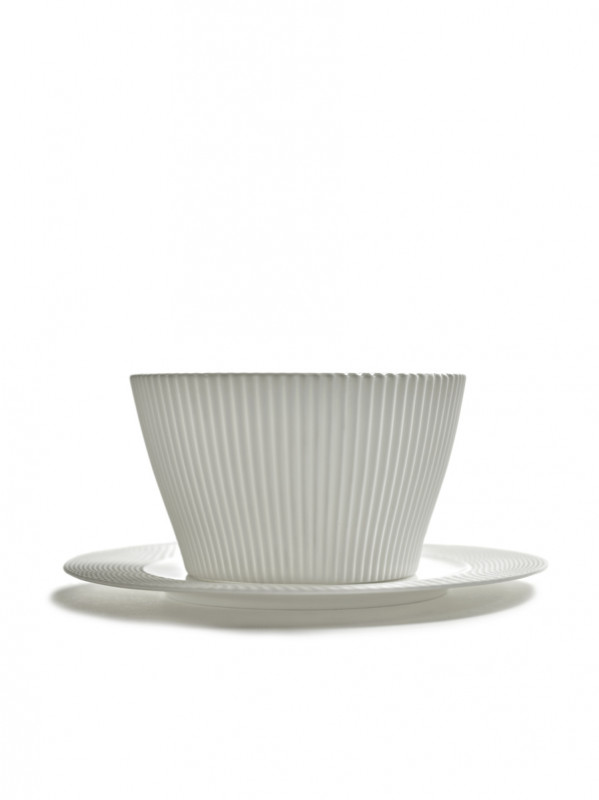 Bol conique blanc porcelaine Ø 12 cm Nido Serax