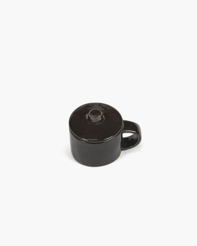 Tasse à ristretto rond ébène grès émaillé 6 cl 7,5 cm La Mère Serax