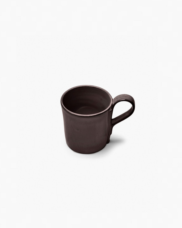 Tasse à café rond ébène grès émaillé 13 cl 10 cm La Mère Serax