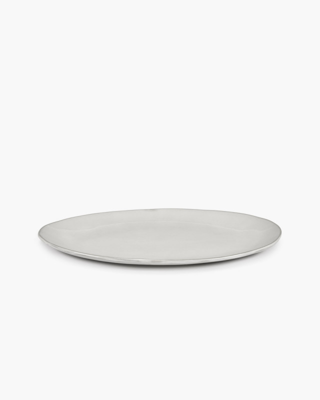 Assiette coupe plate ovale écru grès émaillé Ø 27,5 cm La Mère Serax