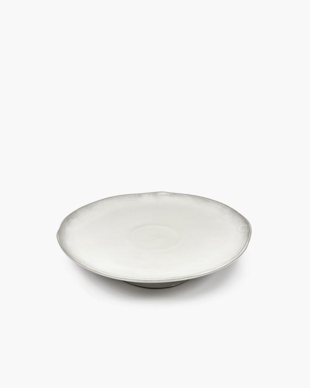 Assiette de présentation rond écru grès émaillé 30,5x30,5 cm La Mère Serax