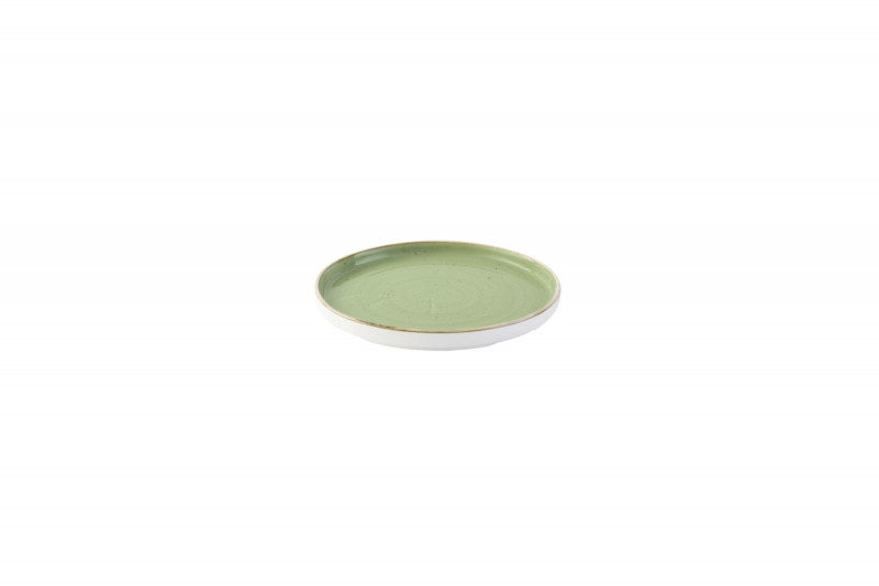 Assiette à bord droit rond Sage Green porcelaine Ø 21 cm Stonecast Churchill