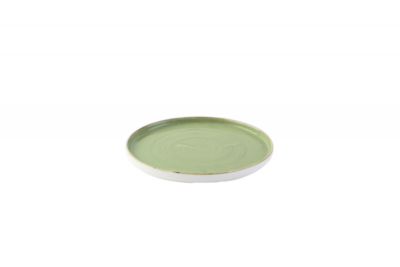 Assiette à bord droit rond Sage Green porcelaine Ø 26 cm Stonecast Churchill