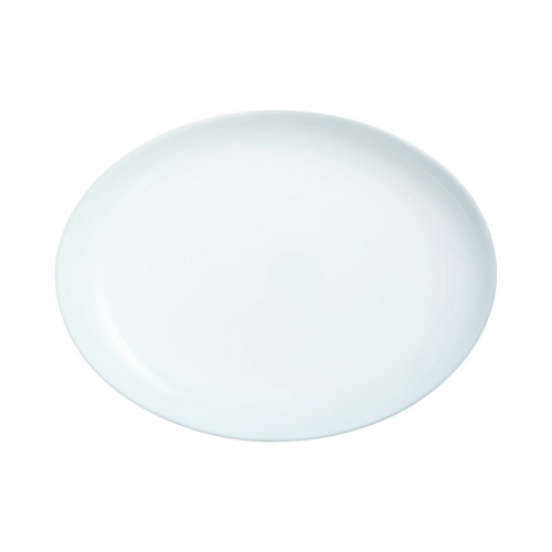 Plat ovale ovale blanc verre opal 33 cm Diwali Luminarc