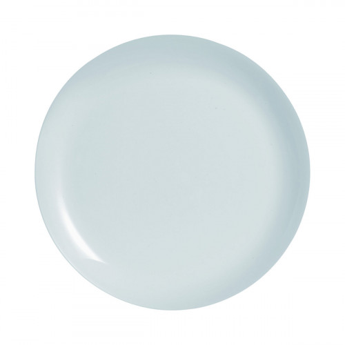 Plat rond gris verre opal Ø 32 cm Diwali Luminarc