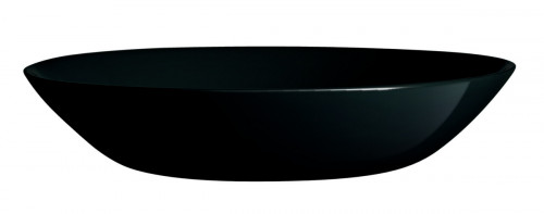 Assiette coupe creuse rond noir verre trempé Ø 20 cm Diwali Luminarc