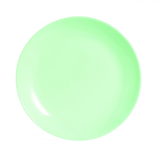 Plat creux rond vert verre opal Ø 29 cm Diwali Luminarc