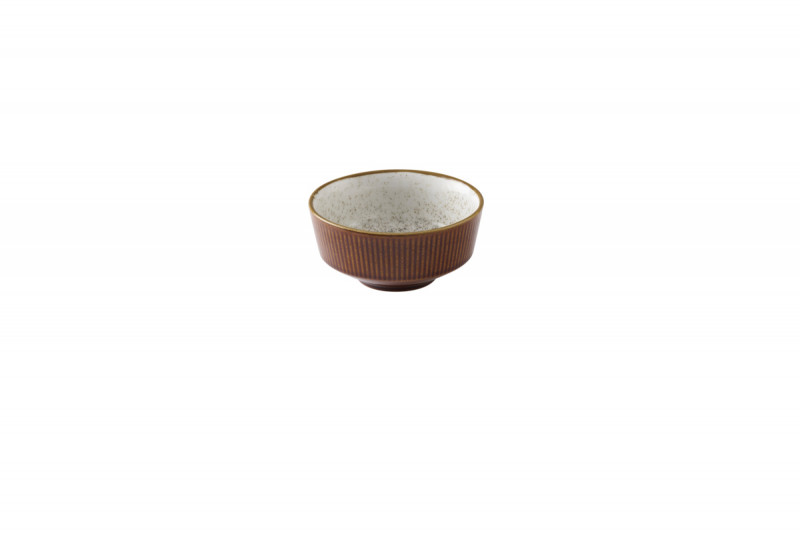 Bol à soupe rond brun porcelaine vitrifiée Ø 13 cm Kochi Churchill