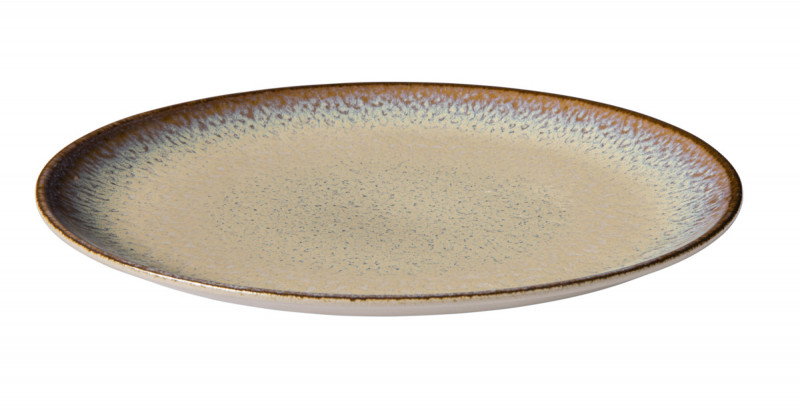 Assiette coupe plate rond beige porcelaine Ø 27 cm Savanna Accolade