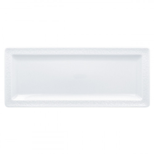 Assiette plate rectangulaire blanc porcelaine 29,1x12,1 cm Charm Rak