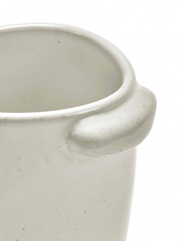 Mug ovale Off White grès émaillé 25 cl 8,8 cm Out Of Lines Serax