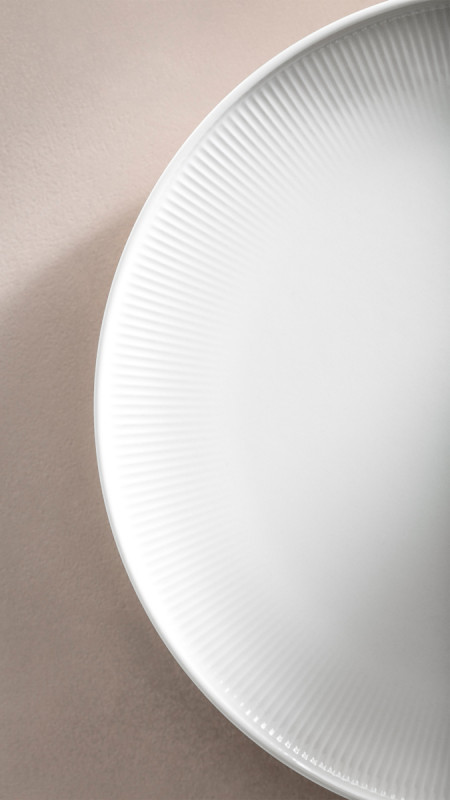 Assiette coupe plate rond blanc porcelaine Ø 27 cm Afina Villeroy & Boch