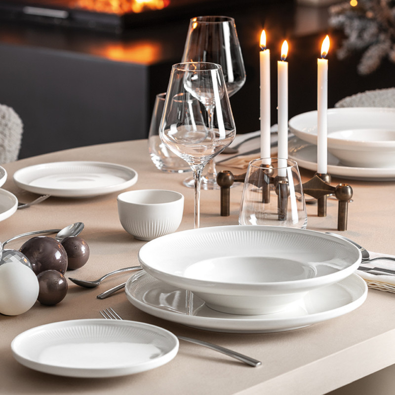 Assiette coupe creuse rond blanc porcelaine Ø 25 cm Afina Villeroy & Boch