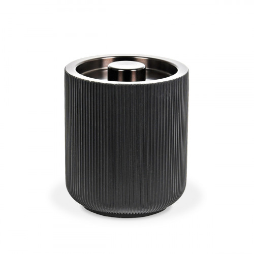 Seau à glace noir Ø 14,6 cm 17,9 cm Casablanca Foh