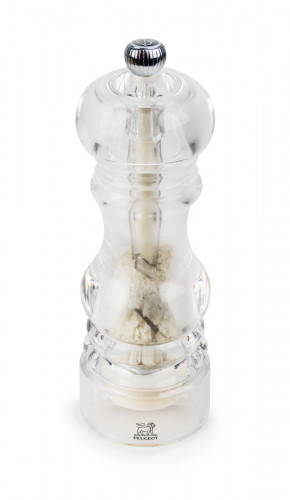 Moulin à sel humide transparent Ø 5,9 cm 18 cm Paris U Select Peugeot Saveurs