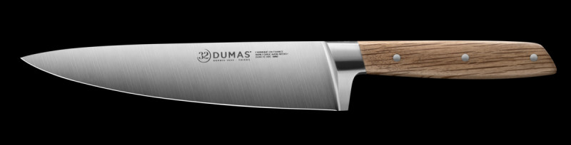 Couteau chef 20 cm inox bois unie Signature Chene Vert 32 Dumas