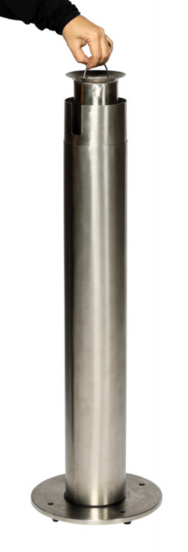 Cendrier sur pied inox 31 cm x 98 cm Probbax