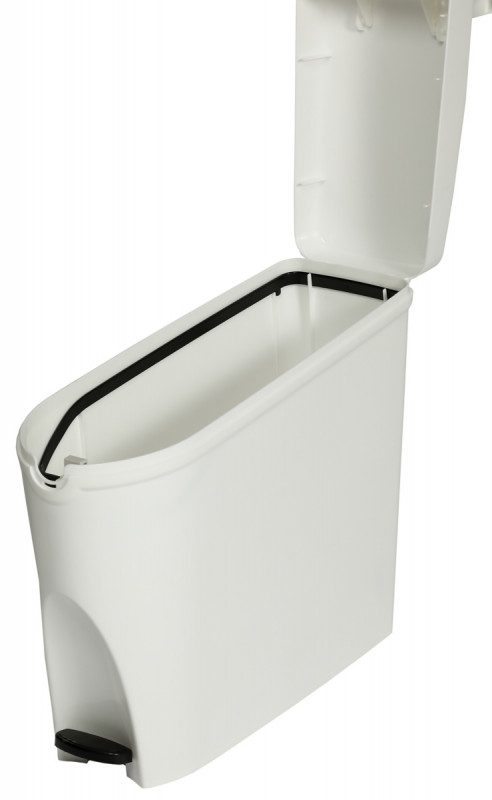 Collecteur à pédale hygiène féminine plastique 20 L blanc Probbax