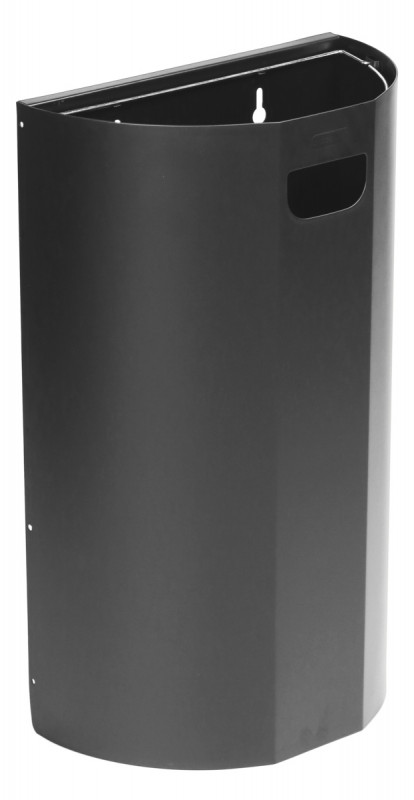 Collecteur mural demi-lune acier 40 L gris anthracite Probbax