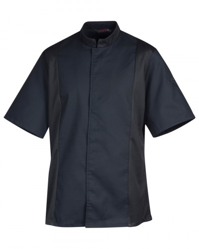 Veste de cuisine manches courtes noir T2 Siaka Robur