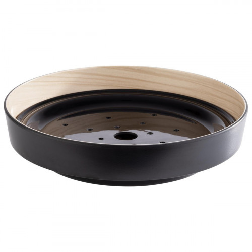 Bol + egouttoir mélamine noir Ø 25,5 cm 6 cm Frida Aps