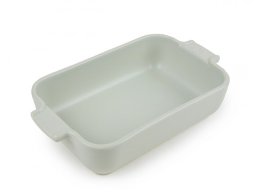 Plat à four rectangulaire vert sauge porcelaine 22 cm Céramique Peugeot Saveurs