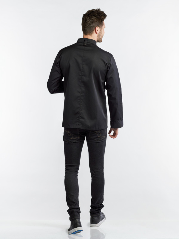 Veste de cuisine manches longues noir XS Sabor Chaud Devant