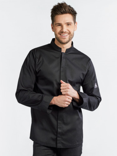 Veste de cuisine manches longues noir XXL Sabor Chaud Devant