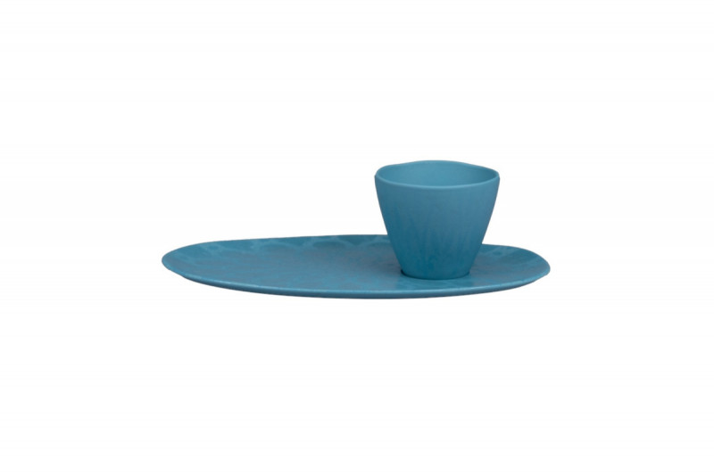 Sous tasse organique Water porcelaine vitrifiée Ø 25 cm Between Colored Rak