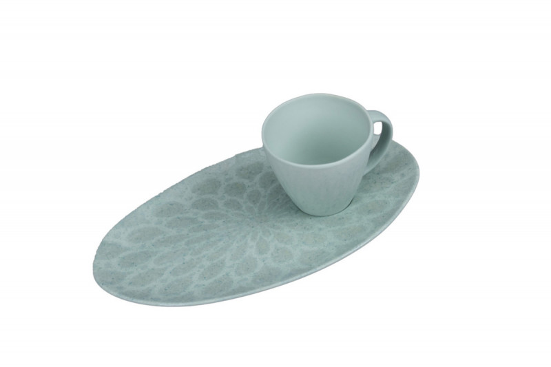 Sous tasse organique Space porcelaine vitrifiée Ø 25 cm Between Colored Rak