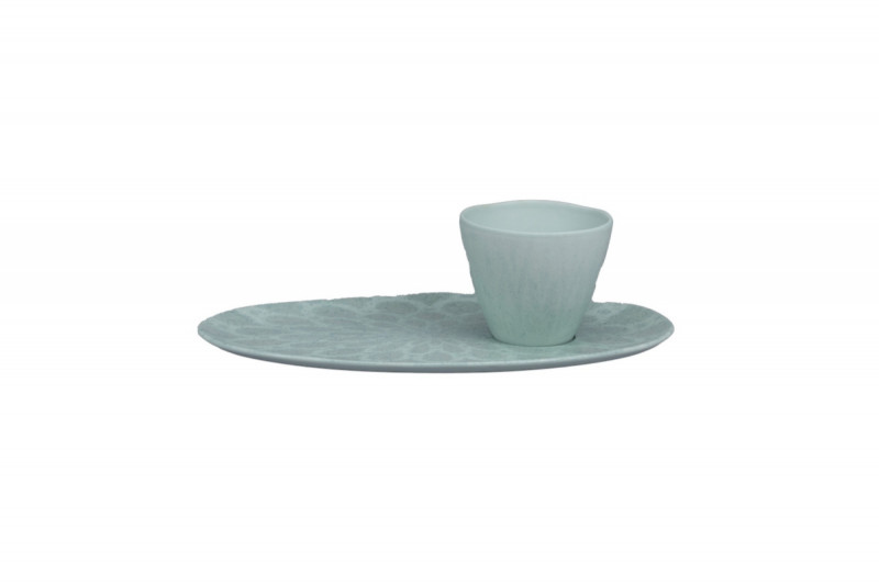 Sous tasse organique Space porcelaine vitrifiée Ø 25 cm Between Colored Rak