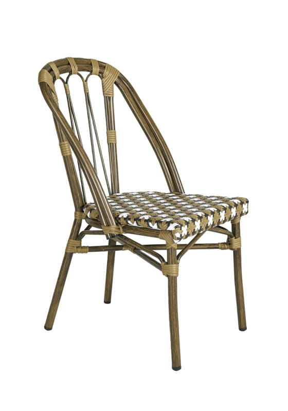 Chaise d'extérieur camel 88x46x61 cm Auteuil Flexmob
