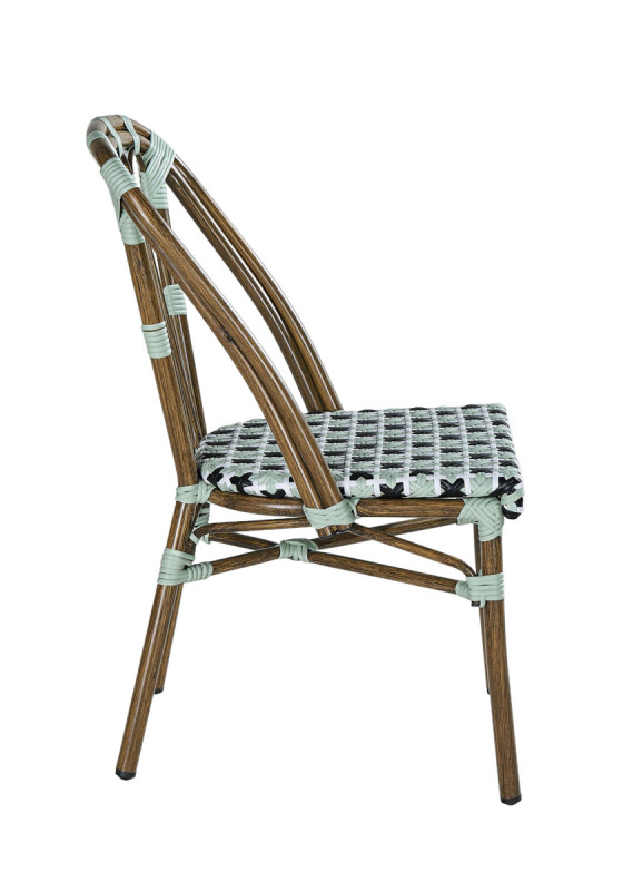 Chaise d'extérieur vert 88x46x61 cm Auteuil Flexmob