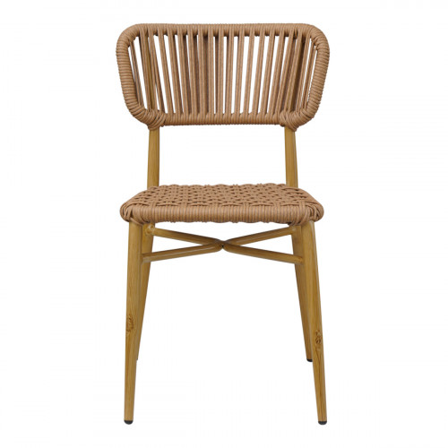 Chaise d'extérieur marron 77x47x55 cm Marbella Flexmob