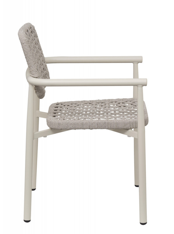 Fauteuil d'extérieur sable 83x56x59,5 cm Syracuse Flexmob