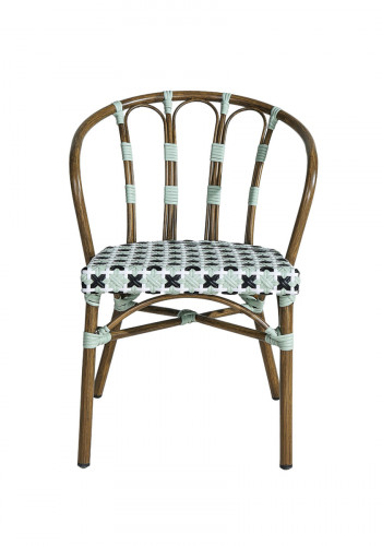 Fauteuil d'extérieur vert 77,5x56x59,5 cm Clichy Flexmob