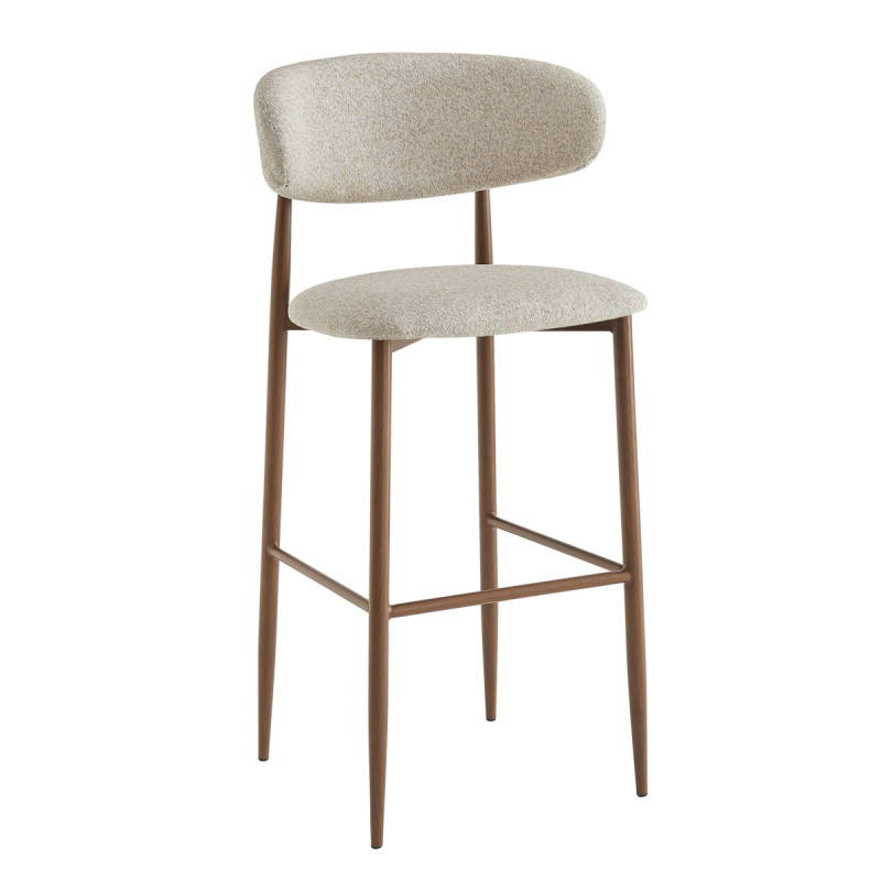 Tabouret de bar greige 108,2x54,5x48,3 cm Clyde Flexmob