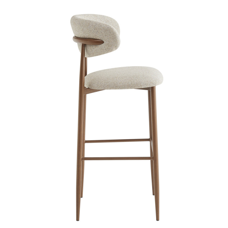 Tabouret de bar greige 108,2x54,5x48,3 cm Clyde Flexmob
