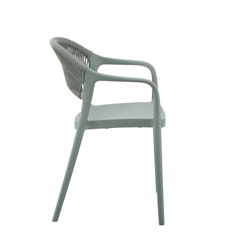 Fauteuil d'extérieur vert 79x56x54 cm Rotterdam Flexmob