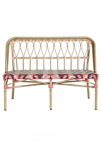 Banquette d'extérieur 84,5x118x57,5 cm Magenta Flexmob