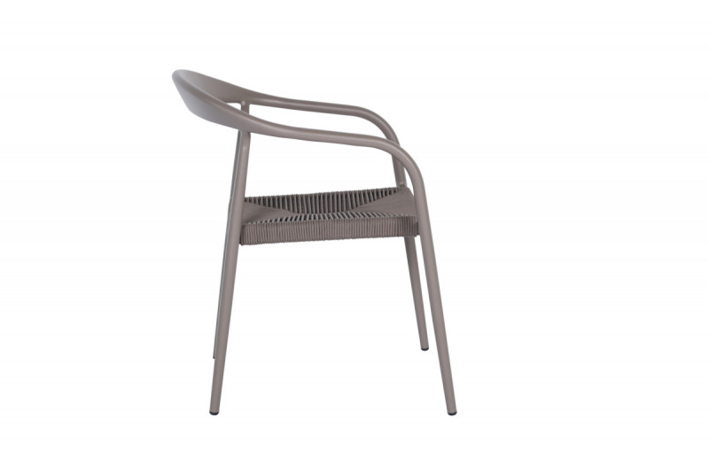 Fauteuil d'extérieur taupe 76x55x64 cm Olbia Flexmob