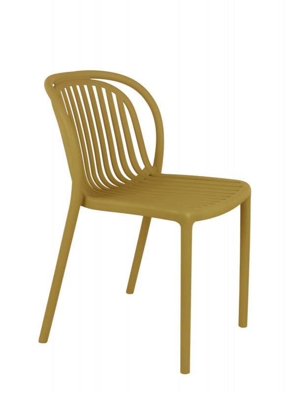Chaise d'extérieur jaune 78x51x57 cm Dubai Flexmob