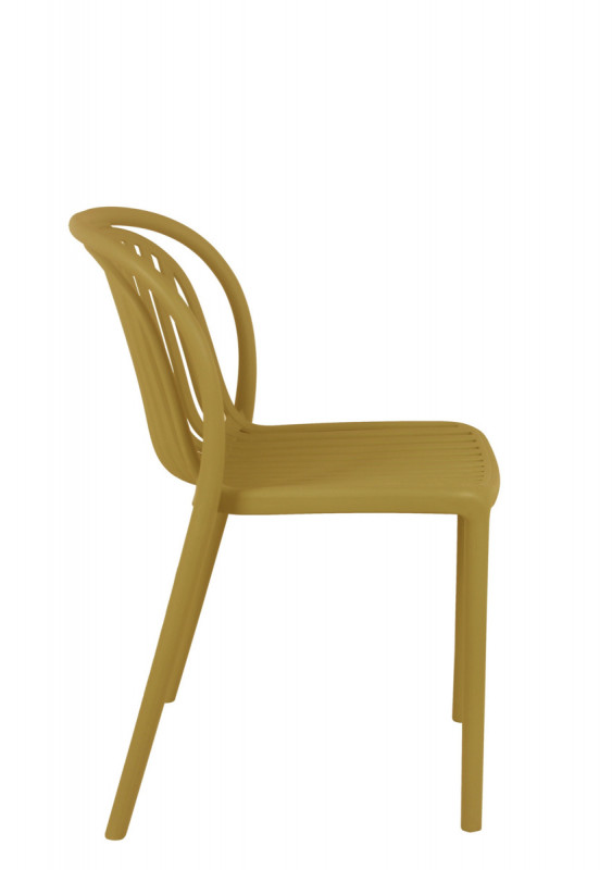 Chaise d'extérieur jaune 78x51x57 cm Dubai Flexmob